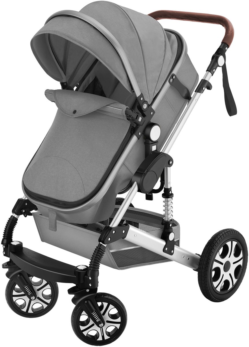 tectake Multifunctionele Kinderwagen met Voetenzak en - afbeelding 3