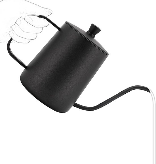 TEEUCNY Elektrische waterkoker, zwanenhals, roestvrijstalen zwanenhals, waterkoker met