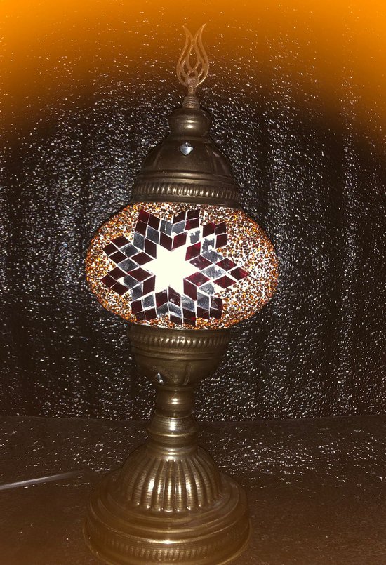 Handgemaakte Turkse Tafellamp - Mozaïek - 60 cm