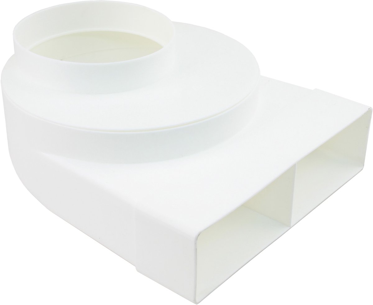 Starx overgangstuk haaks rond naar rechthoek 125-2 naar 110x54mm (45.708.19)