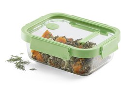 Lékué Vershouddoos - Glas - 1520 ml - Rechthoek - Green