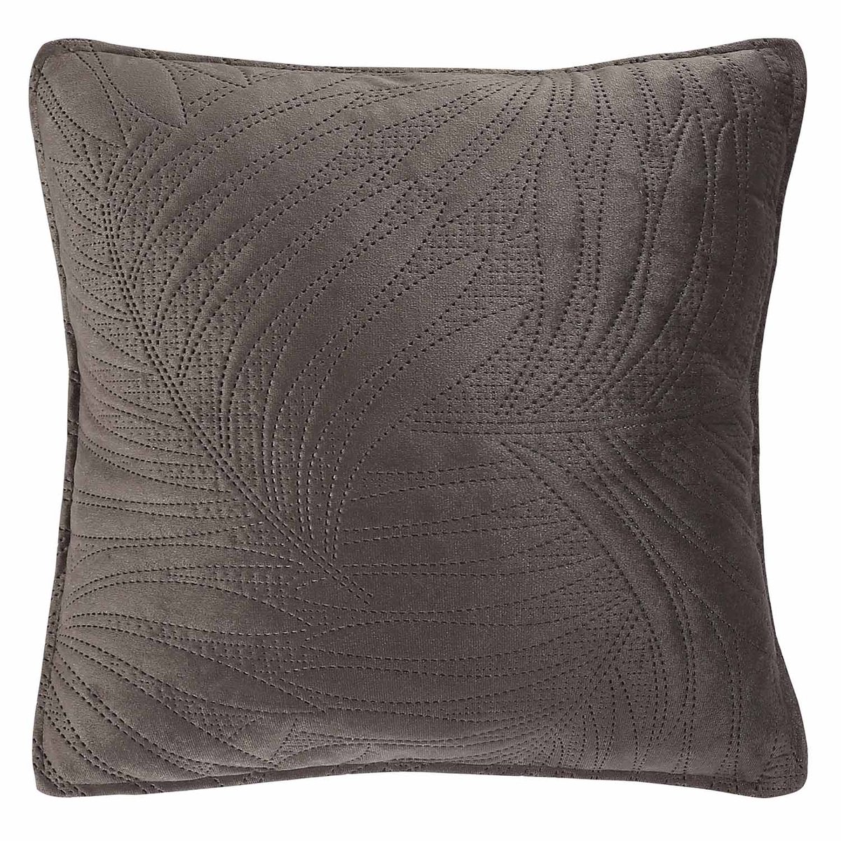 Darymex Bella Serie - Velours Sierkussenhoes - 40x40cm - Dubbelzijdig - Grafiet