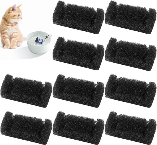 10 stuks sponsfilters voor kattenfontein, kattenfontein, filter