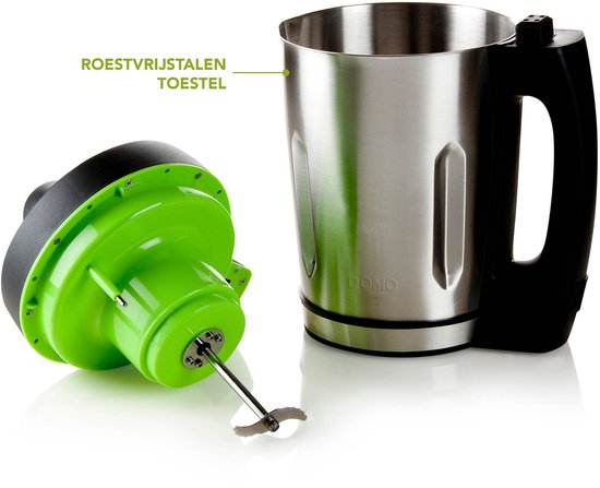 DOMO DO498BL Soepmaker – 1,6L – 3 programma’s – Blender – RVS
