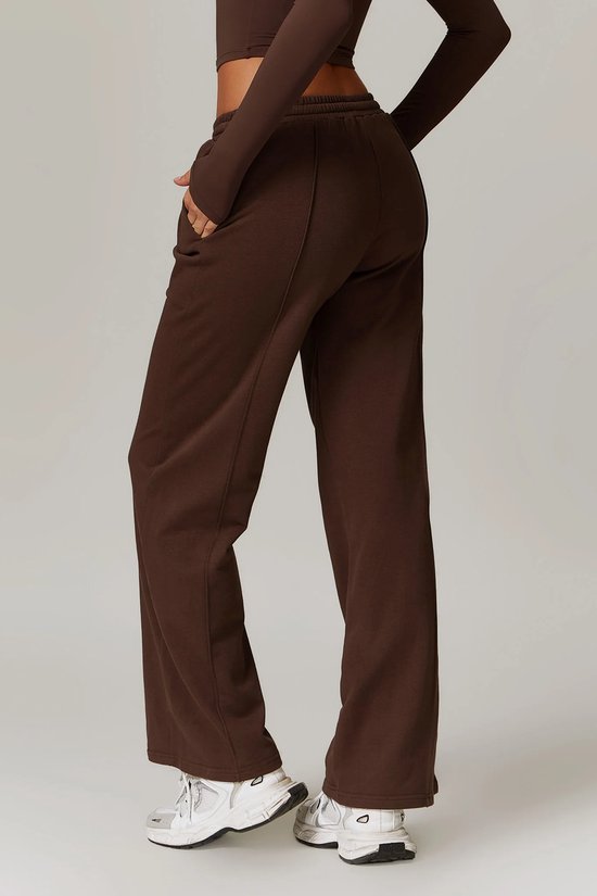 Jhsnjnr Joggingbroek voor dames, lang, comfortabele sweatbroek, hoge taille, trainingsbroek met zakken, vrije tijd, baggy sweatpants, sportbroek, grijs, XL