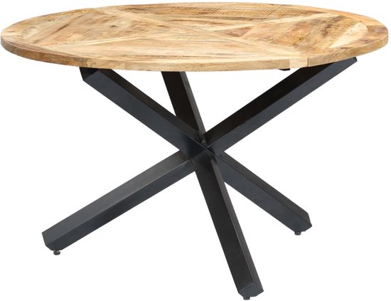 Eettafel Gambino rond Zwart 130cm