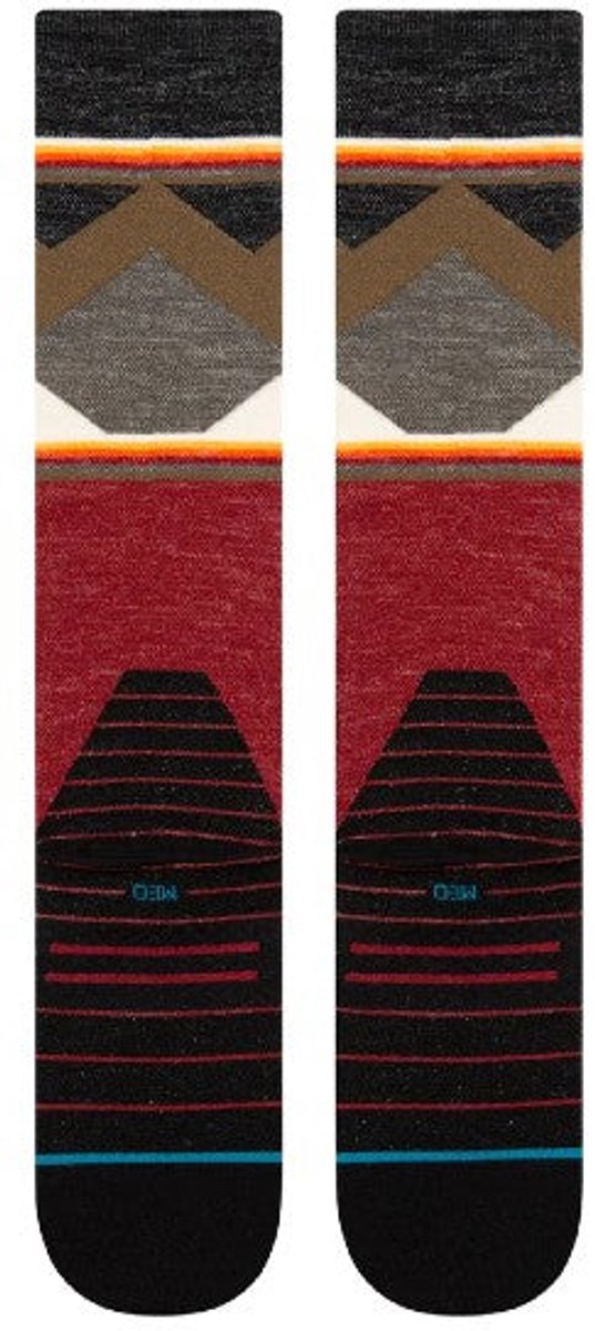 Stance Jimmy Chin Ultra Light Wool Wintersport Sokken - Red