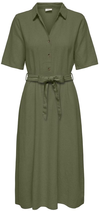 JDY JDYSAY 2/4 MIDI SHIRT DRESS WVN NOOS Dames Jurk - Kalamata