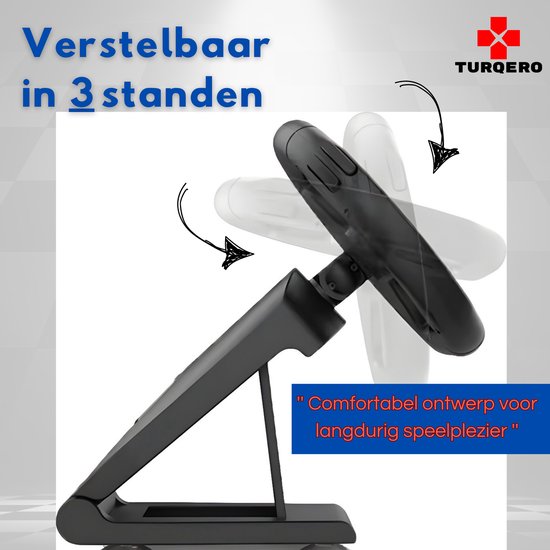 Turqero© Stuurwiel voor Nintendo Switch Joy-Con - Race Stuur - Racing wheel - Accessoires - geschikt voor Switch & OLED - Zwart van Turqero© — afbeelding 2