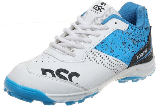 Chaussures pour femmes de Cricket DSC Zooter Dom | blanc noir | Pour les Garçons et les hommes | Chlorure de polyvinyle | 7 Royaume-Uni, 8 États-Unis, 41 UE | Poids léger | Stabilité améliorée pendant le jeu