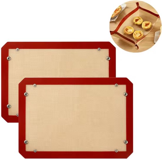 Siliconen Bakmat voor Dutch Oven, 2 Stuks Met Lange