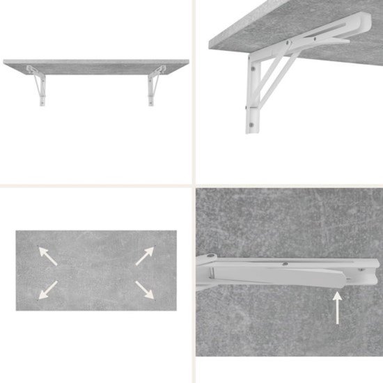 TRGCJGH Inklapbare eettafel voor aan de muur, bureau voor de laptop
