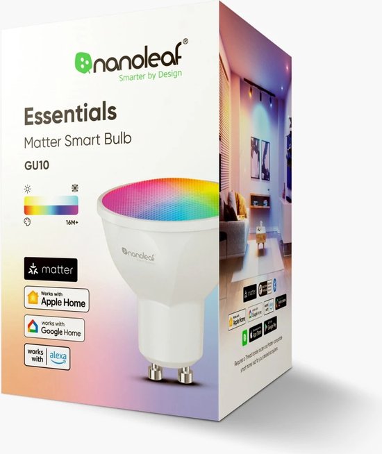 Nanoleaf Matter Essentials GU10 Smart Bulb - Slimme verlichting - 3 ...