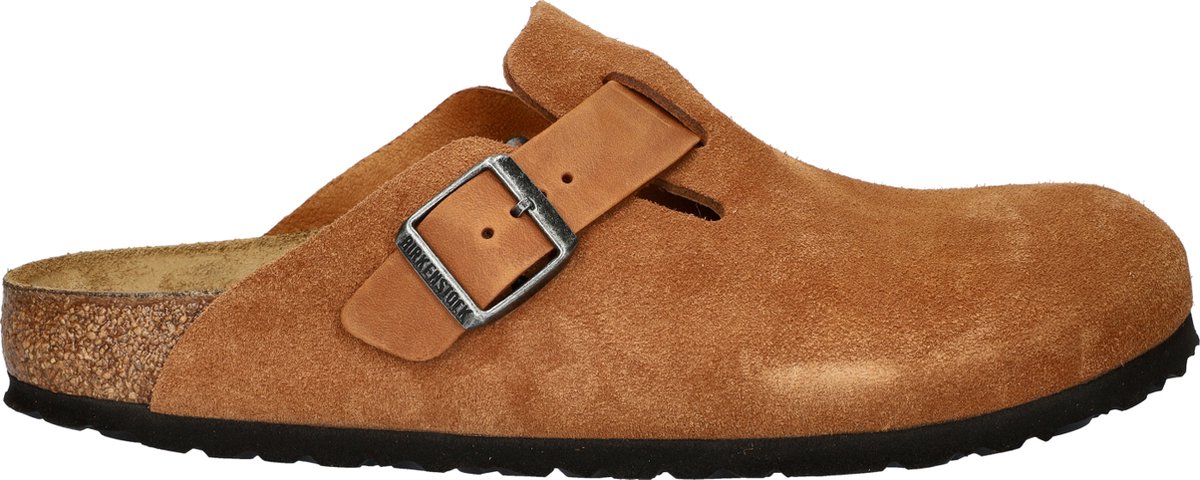 Birkenstock Boston heren clog Cognac Bruin