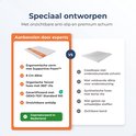 LINSY HOME Matras Topper geltopper 160x200cm, 7,5cm hoogte matrastopper