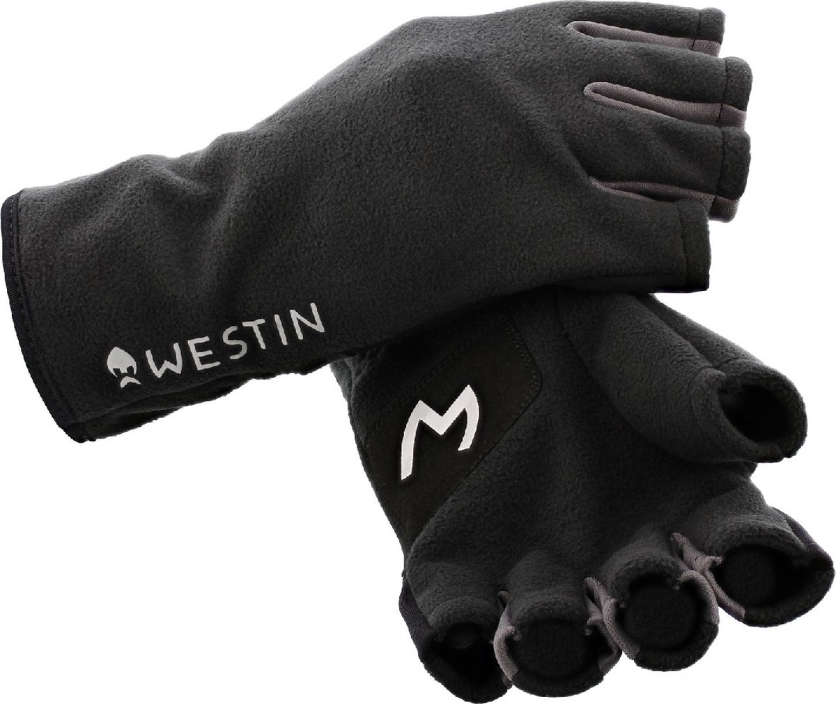 Westin Half Fleece Gloves Carbon Black X-Large