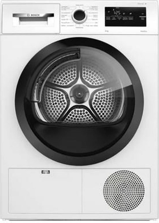 Bosch WTH85V2KPL - Wasdroger - Voorlader - 8 kg Vulgewicht - Wit - 65 dB - Warmtepompdroger - Poolstalig Display