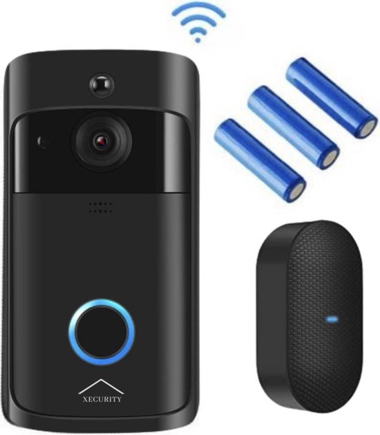 Xecurity X-One Deurbelset - HD WiFi Video Deurbel Draadloos met Camera - All Black van Xecurity — afbeelding 5