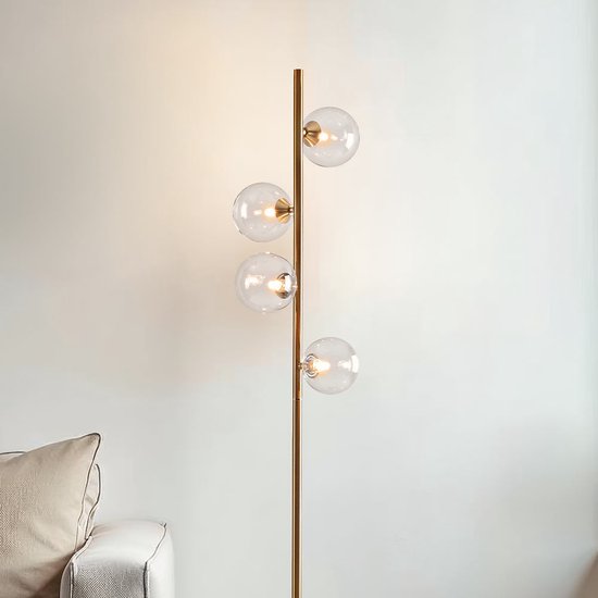 Glazen bollen - Vloerlamp/staande lamp kopen Glazen bollen - Vloerlamp/staande lamp kopen