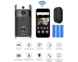 Xecurity X-One Deurbelset – HD WiFi Video Deurbel Draadloos met Camera – Silver Grey