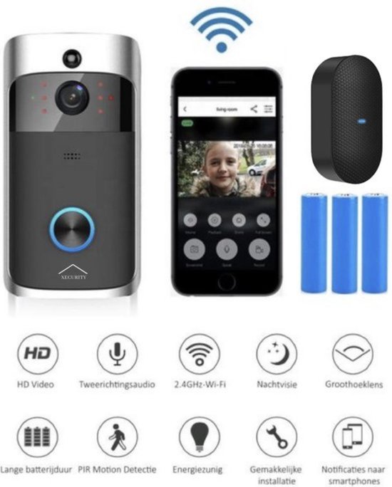 Xecurity X-One Deurbelset - HD WiFi - Xecurity - €69,95
