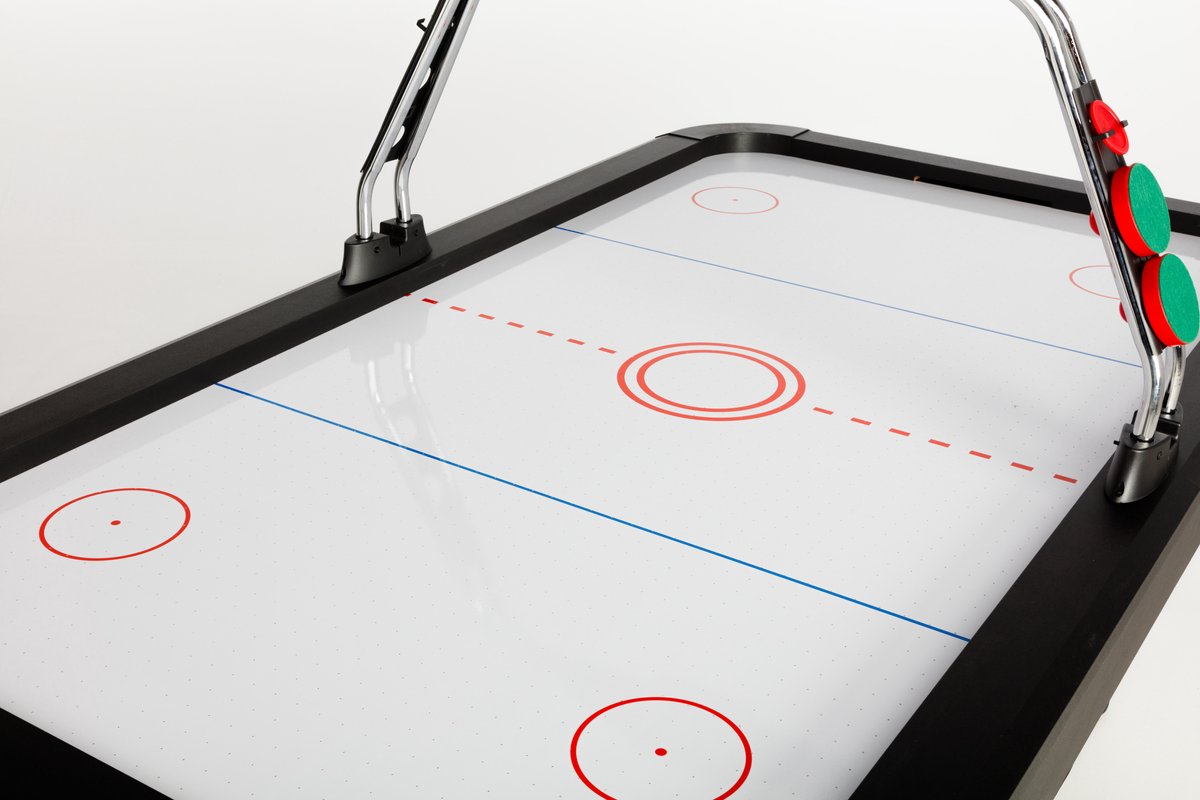 Cougar Table D'Air Hockey Pliable Icing – 5 Ft, Accessoires Inclus – Jeu De Hockey Pour Enfants Et Adultes, Soirées En Famille