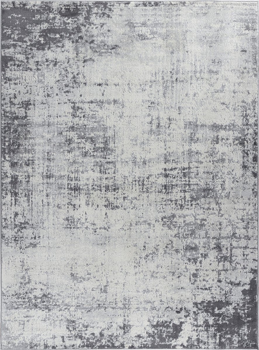 SURYA tapijt - Modern abstract design MILENA - Grijs/wit