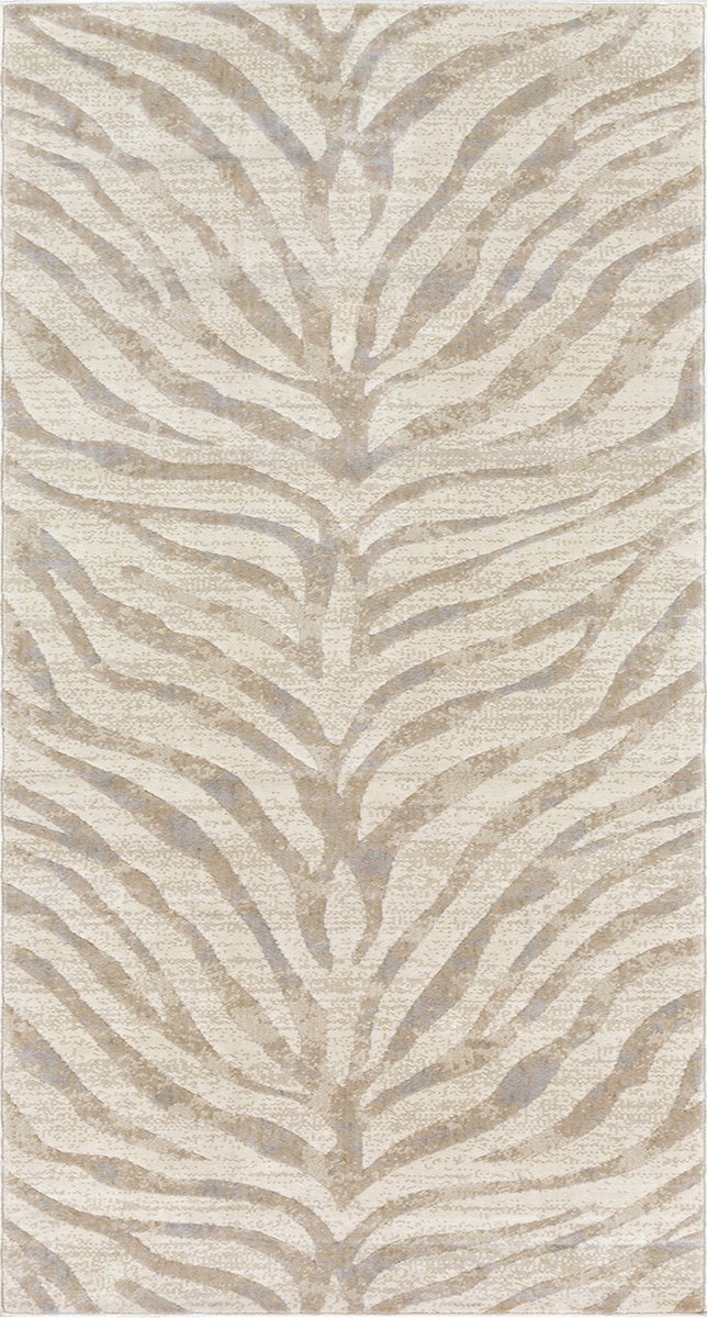 SURYA Cybele vloerkleed zebra boho grijs beige