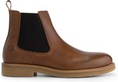 Travelin' Egleton - Bottines homme en cuir - 100% cuir - Bottes Chelsea - Cognac