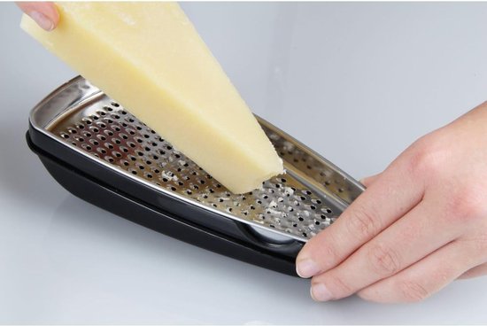 Professionele Box rasp, 100% roestvrij staal met 4 kanten, het beste voor Parmezaanse kaas, groenten, gember, XL grootte