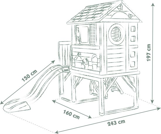 Smoby - Smoby Life - Stilt House - Speelhuis - Paalwoning - Vanaf 2 jaar.