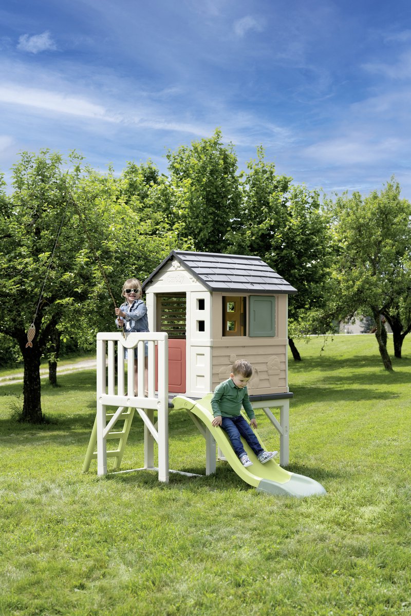 Smoby - Speelhuis - Paalwoning met glijbaan - Vanaf 2 jaar - Stilthouse Smoby life — afbeelding 15