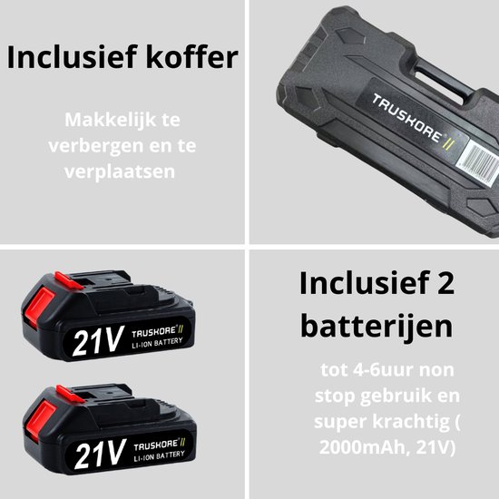 Truskore Mini Kettingzaag - Snoeizaag - 15 cm Bladbreedte - Zaagt Takken tot 15 cm Diameter van Truskore — afbeelding 3