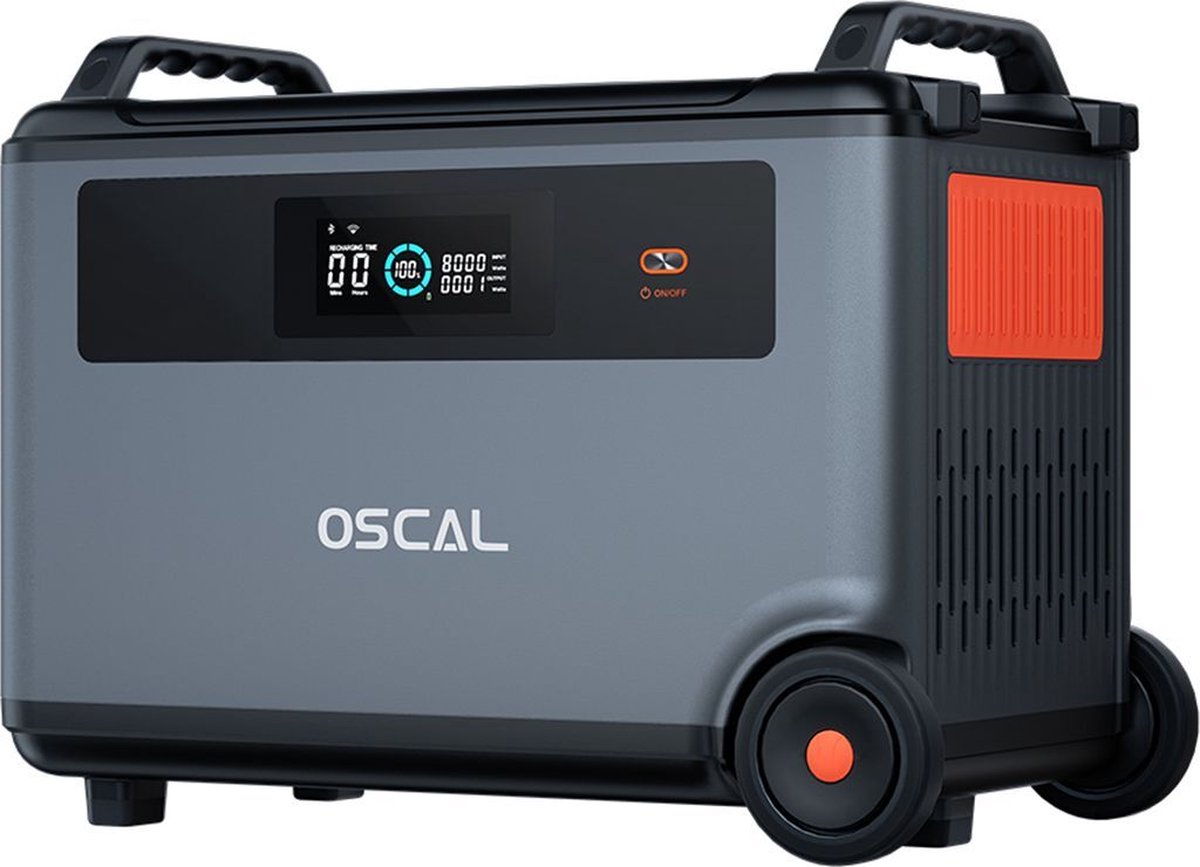 Oscal BP3600 - 3600Wh extra accu - uitbreidbaar tot 57600Wh - voor gebruik met PowerMax 3600/6000 (niet stand-alone)