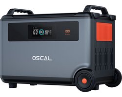 Oscal BP3600 - 3600Wh extra accu - uitbreidbaar tot 57600Wh - voor gebruik met PowerMax 3600/6000 (niet stand-alone)