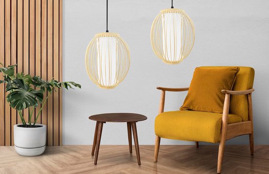 Lampe suspendue Toolight App1634-1Cp Marron 25X23X25Cm