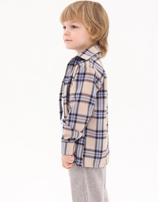 RobyKris Garçons / Filles / Unisexe / Chemise Enfants / Chemise | Manches longues | Flanelle | taille 104-110