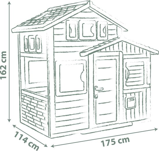 Smoby - Smoby Life - Friends House Evo - Speelhuis - Vanaf 3 jaar.