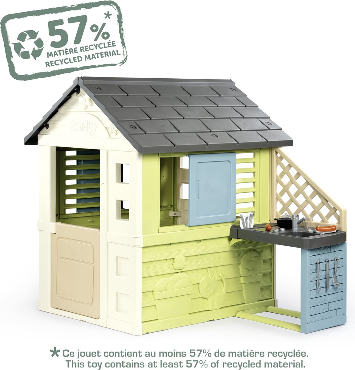 Smoby - Pretty House met zomerkeuken - Speelhuis - Vanaf 2 jaar. — afbeelding 8