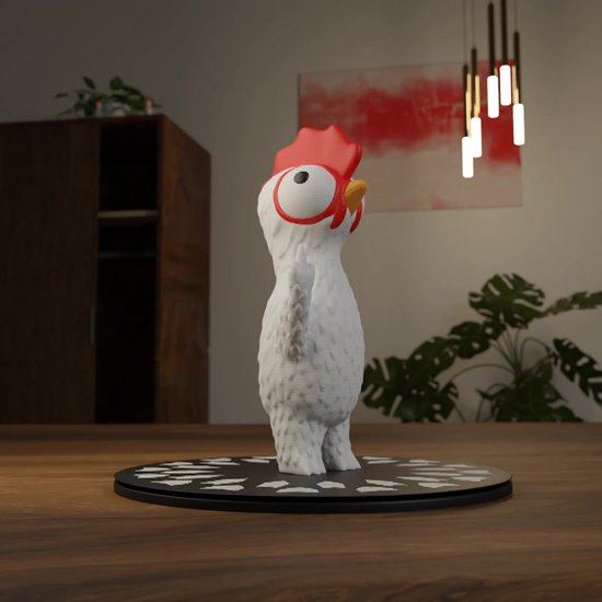 Hrippy Figurine Coq En PVC – Modèle Animal Réaliste – Décoration Maison Et Bureau – Hauteur 17 Cm
