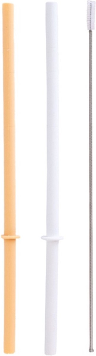 MontiiCo Fusion Flexi Stopper Rietjes voor Smoothie Deksel Dune & Blizzard