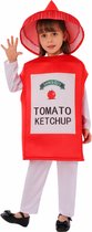 Joya Kids® Bouteille de Ketchup Déguisement pour Enfants | Déguisement drôle | Déguisement de tomate | Pack de tomates | Costume de carnaval Garçons et Filles | Taille L