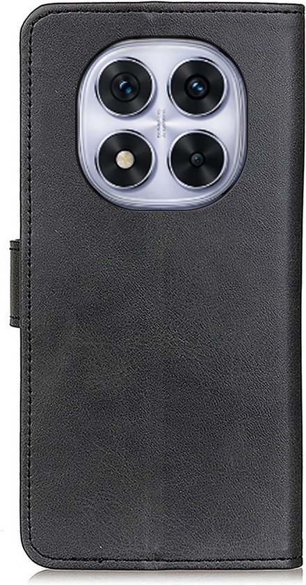 Coverup Case - Convient pour Xiaomi Redmi Note 14 Pro 4G Case - Coverup Luxe Book Case - Zwart