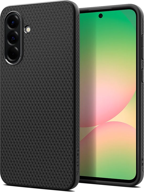 Samsung Galaxy A56 Hoesje Spigen Liquid Air Zwart TPU Bescherming Slank Shockproof Case