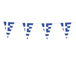 2x Vlaggenlijn Griekenland 10 Meter - Voetbal EK WK Landen Land Feest Versiering Decoratie