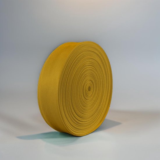 Biaisband Goud - Satijn - 19 meter rol - 15 mm breed - afwerken en afzomen van textiel, kleding, tafelkleden, vlaggenlijnen en meer