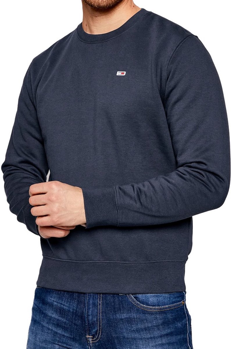 Tommy Jeans Regular fleece crew neck XXL Blauw