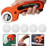 Rotary Cutter - Stofschaar - Rolmes 45mm - 5x cirkelmes - Stofsnijder - Naaien - Handwerk - Quilten - Ergonomisch design - High quality