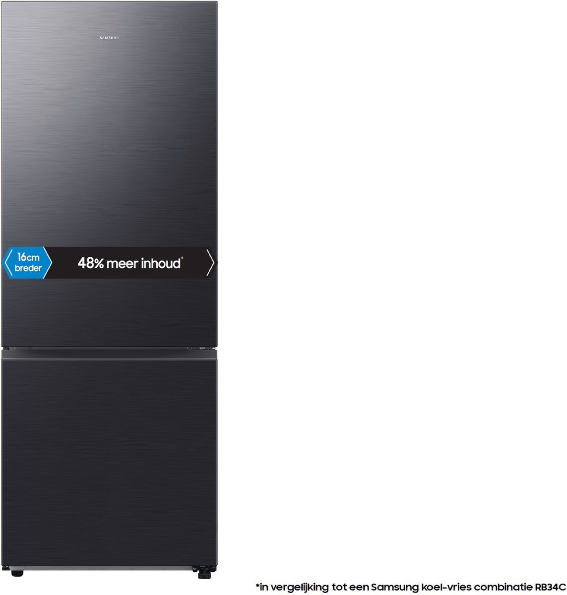 Samsung RB50DG601EB1 - Koel- en vriescombinatie - Extra Breed - 508 liter - Antraciet — afbeelding 3