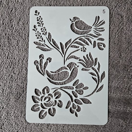 Foto: Bullet journal plastic stencils 12 stuks planten bloemen lianen klimop templates sjablonen 6x 114 x 30 cm 6x 762 x 30 cm handlettering toolkit knutselen decoratie accessoires